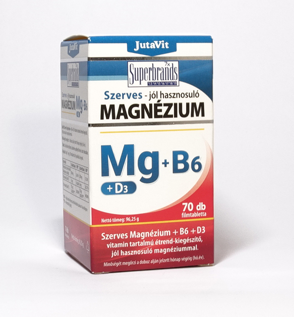 JutaVit Magnézium+B6+D3 tabletta nyújtott felszívódású