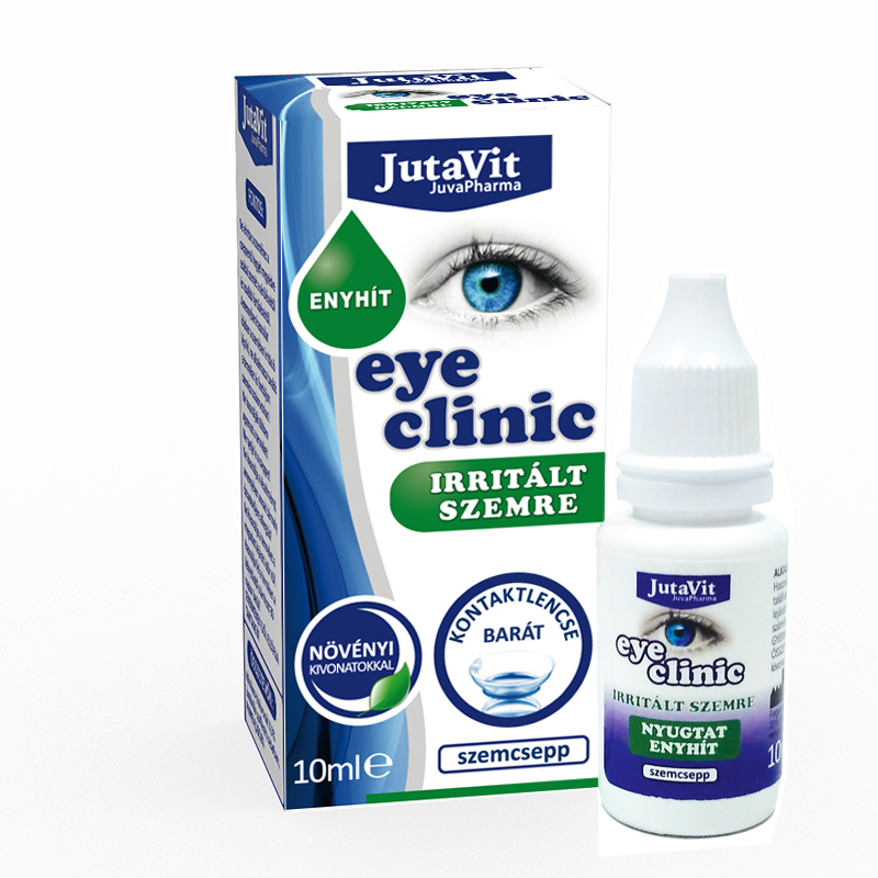 Jutavit Eyeclinic szemcsepp irritált szemre 10 ml - Jutavit - Egészség Shop áruház